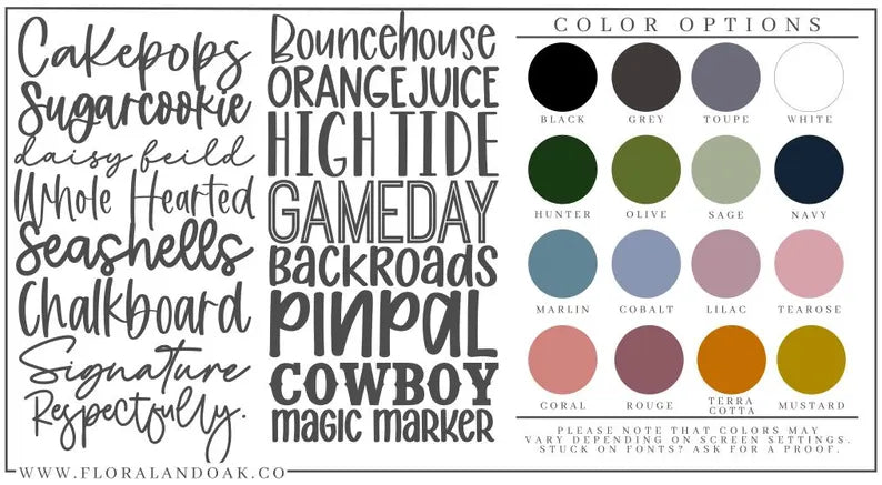 Wildflower Custom Nursery Name Sign